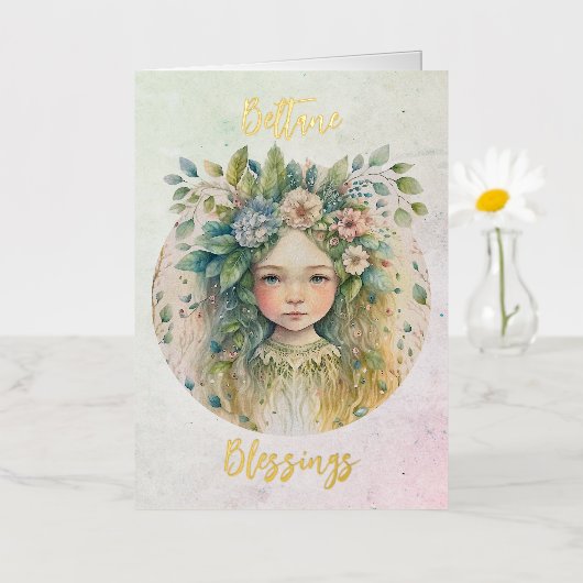 Beltane Foil Card (Kleine Blume)