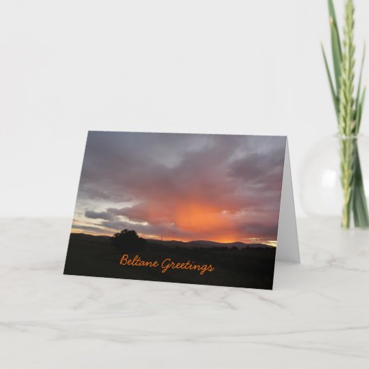 "Beltane Grüße " Karte (Vorderseite)