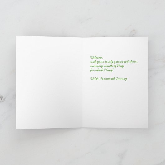 "Beltane Grüße " Karte (Innenseite)