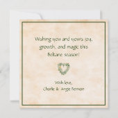 Beltane Holiday Greeting Karte (Rückseite)