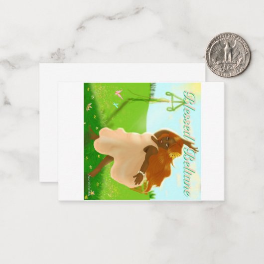 Beltane Mitteilungskarte (Vorderseite/Rückseite Beispiel)