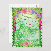 Beltane Pagan Fantasy Postcard Postkarte (Vorne/Hinten)