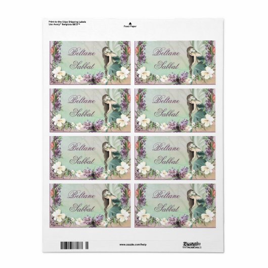 Beltane Sabbat Labels (Vorne)