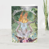 Beltane Sabbat Wiccan Holiday Karte (Vorderseite)