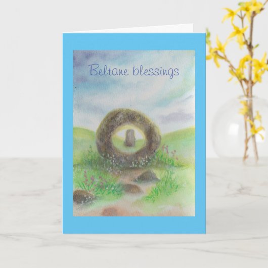 Beltane Segen-Karte Karte (Gelbe Blume)