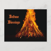 Beltane Segnungen Postkarte (Vorderseite)