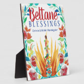 Beltane Sommer Blume Feuer & Maypole Wiccan Fotoplatte (Seite)