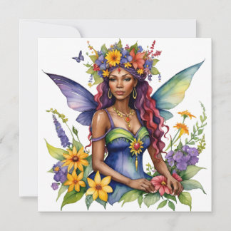Beltane Summer Fairy Floral Wicca Sabbat Feiertagskarte