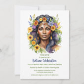 Beltane Summer Goddess Floral Sabbat Party Einladung (Vorderseite)