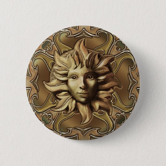 Beltane Sun Sprite-Knopf Button (Vorderseite)