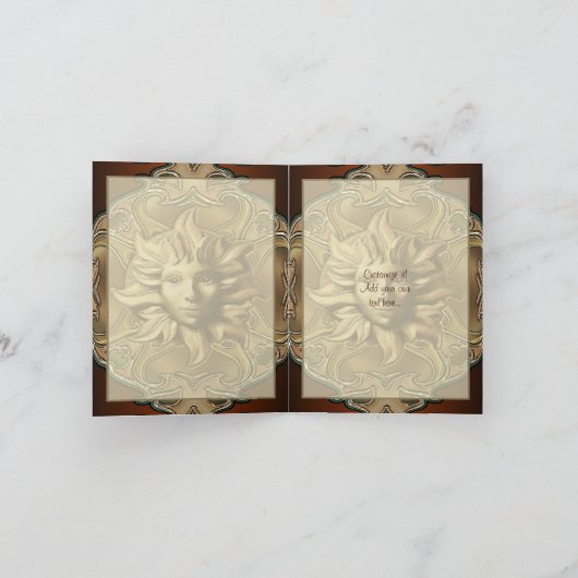 Beltane Sun Sprite Notecard Karte (Innenseite)