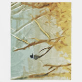 Belted Kingfisher am Rivers Edge Abstrakt Fleecedecke (Vorderseite)