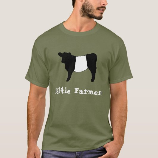 Beltie Bauer schnallte Galloway-Ochse-Kuh-Vieh um T-Shirt (Vorderseite)