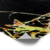 Beltie Kuh Aquarellmalerei Galloway Art Poster (Ecke)