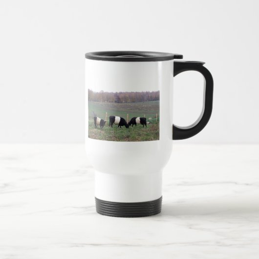 Beltie Kuh-Herde im Fall Reisebecher (Rechts)