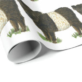 "Beltie" umgeschnallter Galloway Geschenkpapier (Rolleneckpunkt)