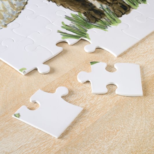 "Beltie" umgeschnallter Galloway Puzzle (Seite)