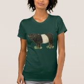 "Beltie" umgeschnallter Galloway T-Shirt (Vorderseite)