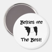 Belties sind die schönste geliebte Galloway Kuh Magnet (Vorderseite/Rückseite)