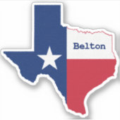 Belton Texas Aufkleber (Vorderseite)