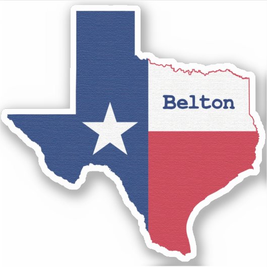 Belton Texas Aufkleber (Vorderseite)