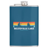 Beltzville Lake Pennsylvania Canoe Flachmann (Vorderseite)