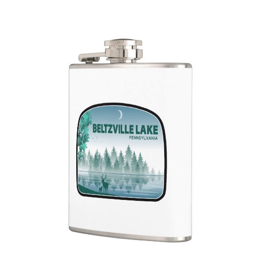 Beltzville Lake Pennsylvania Deer Flachmann (Links)