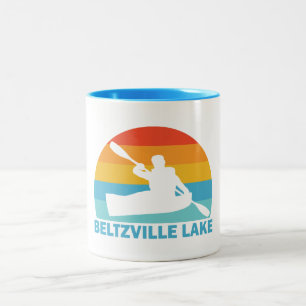Beltzville Lake Pennsylvania Kayak Zweifarbige Tasse