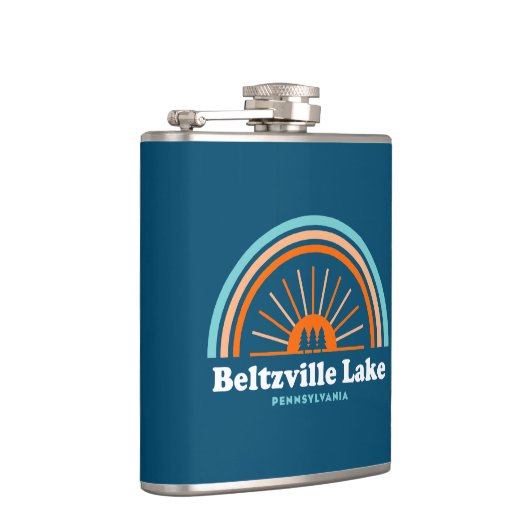 Beltzville Lake Pennsylvania Rainbow Flachmann (Rechts)