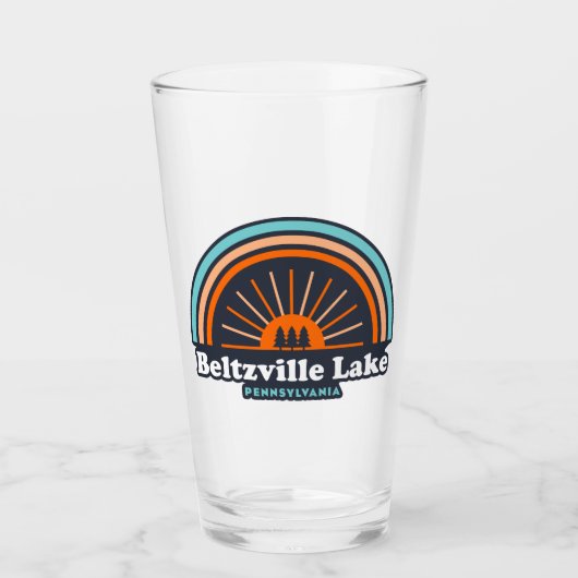 Beltzville Lake Pennsylvania Rainbow Glas (Vorderseite)