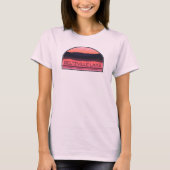 Beltzville Lake Pennsylvania Red Sunrise T-Shirt (Vorderseite)