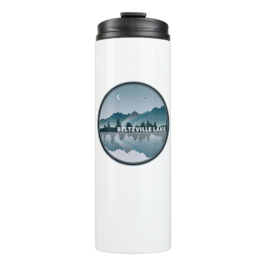 Beltzville Lake Pennsylvania Reflektion Thermosbecher (Vorderseite)