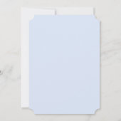 Belüftete Bunny Rabbit Boy Babydusche Einladung (Rückseite)