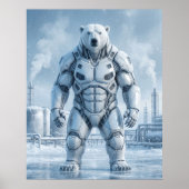 Belüfteter Eisbär Poster (Vorne)