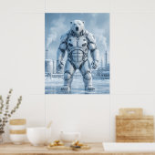 Belüfteter Eisbär Poster (Küche)