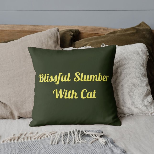 Belüfteter Klempner mit katzengrünem Personalisier Kissen (Von Creator hochgeladen)
