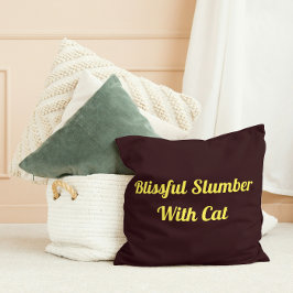 Belüfteter Klempner mit katzenPersonalisiertem Hau Kissen