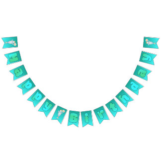 Beluga Boo Alles Gute zum Geburtstag Girlande Bann Wimpelkette