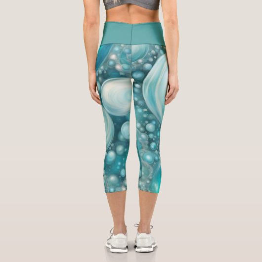 Beluga Bubbles Capri Leggings (Rückseite)