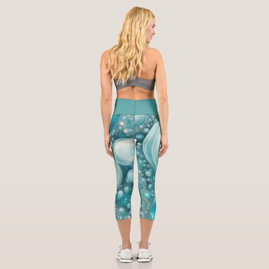 Beluga Bubbles Capri Leggings (Rückseite)