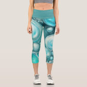 Beluga Bubbles Capri Leggings (Vorderseite)