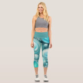 Beluga Bubbles Capri Leggings (Vorderseite)