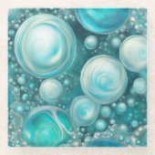 Beluga Bubbles Glasuntersetzer (Vorderseite)