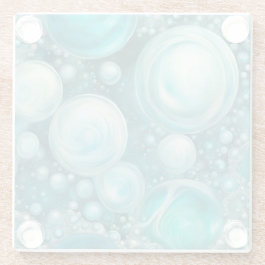 Beluga Bubbles Glasuntersetzer (Rückseite)