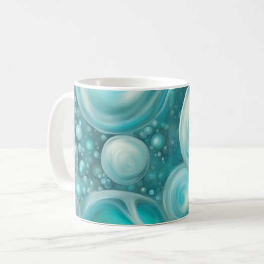 Beluga Bubbles Kaffeetasse (Vorderseite Links)