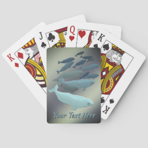Beluga Cards Custom Whales Art Playing Cards Spielkarten