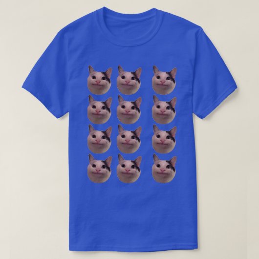Beluga Cat Pattern T-Shirt (Design vorne)