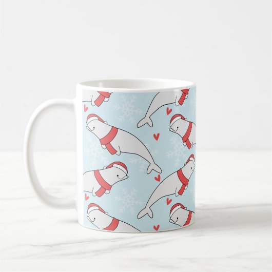 Beluga Christmas Tasse (Links)