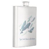 Beluga Flask Custom Beluga Whale Art Drink Flasche Flachmann (Rechts)