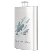 Beluga Flask Custom Beluga Whale Art Drink Flasche Flachmann (Links)